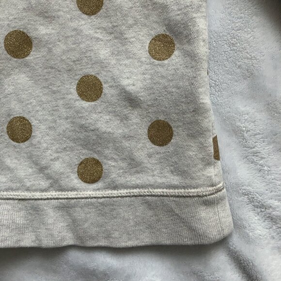 Baby Gap 3T Cream Gold Polka Dot Hoodie Sweater GUC Toddler Girl - Picture 10 of 16